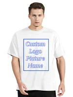 T-shirt personnalisé pour hommes T-shirt en coton chemise personnalisée faites votre conception Logo texte hommes femmes concevoir votre cadeau T-shirt cadeau 5