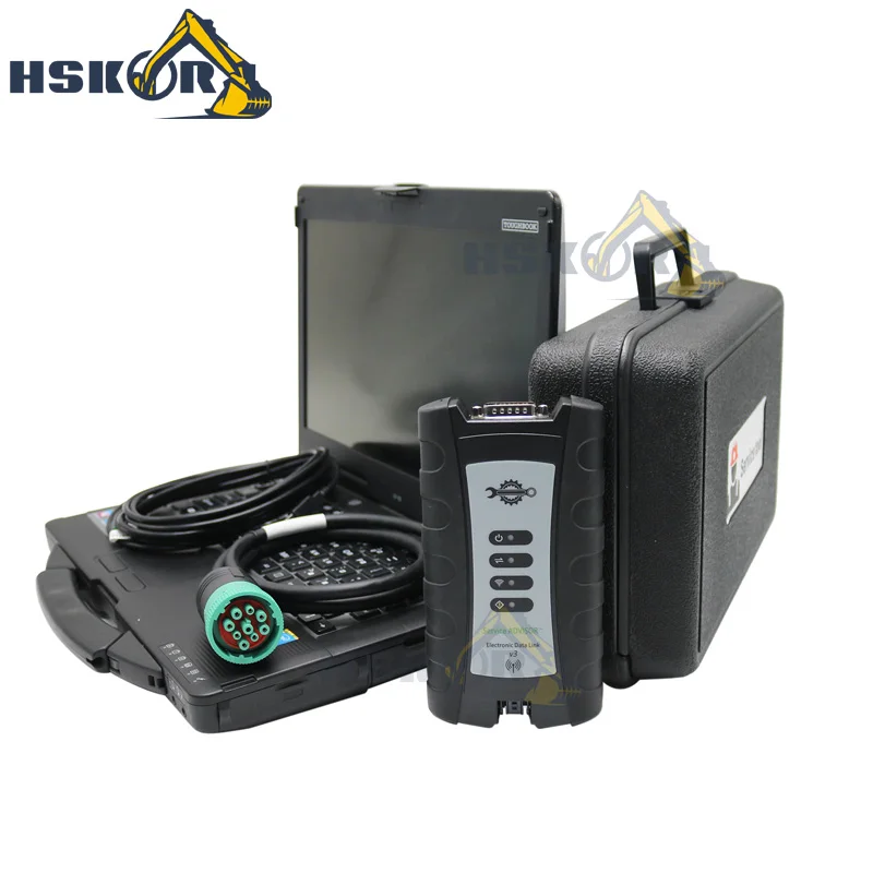 EDL V2 V3 Service Advisor Diagnostic Scanner Kit For John Deere Electronic Data Link Diagnostic Tool 9239-107v3 1-800-639-6774