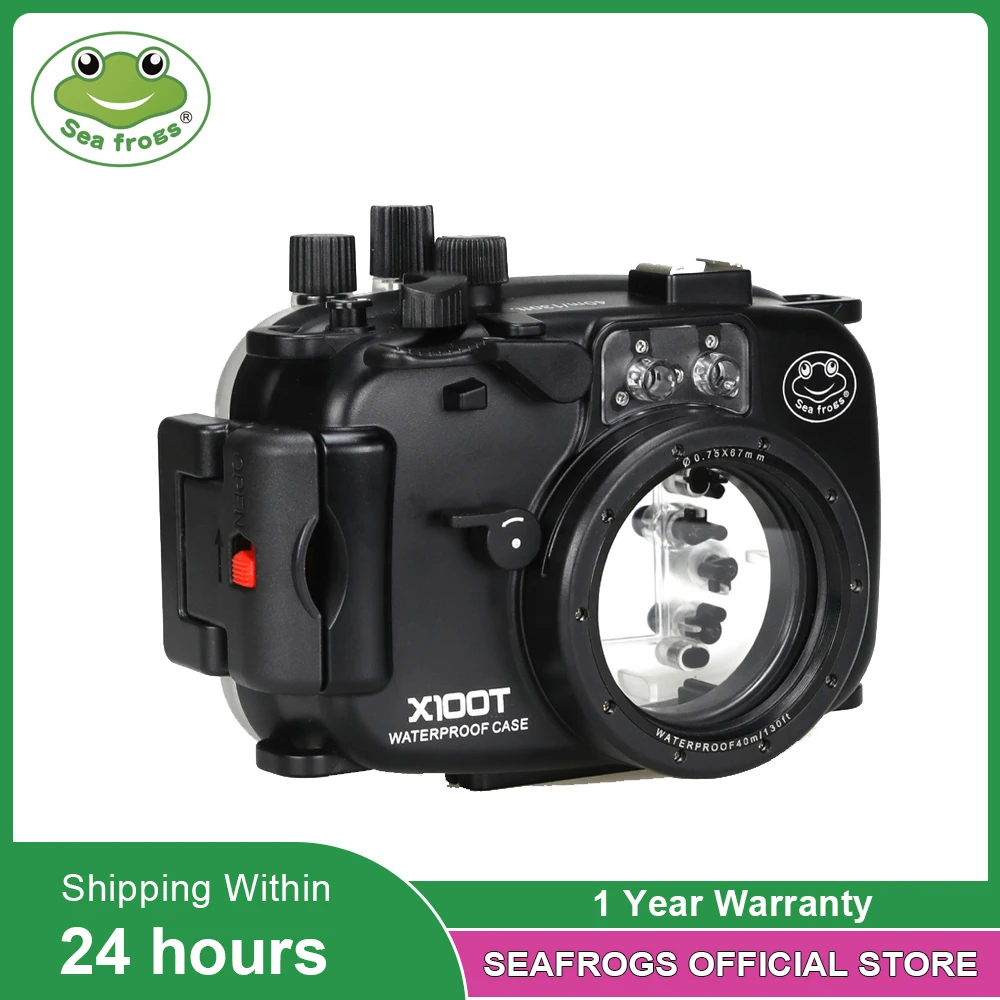 Seafrogs Underwater 40m Waterproof Camera Housing Case With 67mm Thread For Fujifilm X100T 23mm Lens Diving Equipment