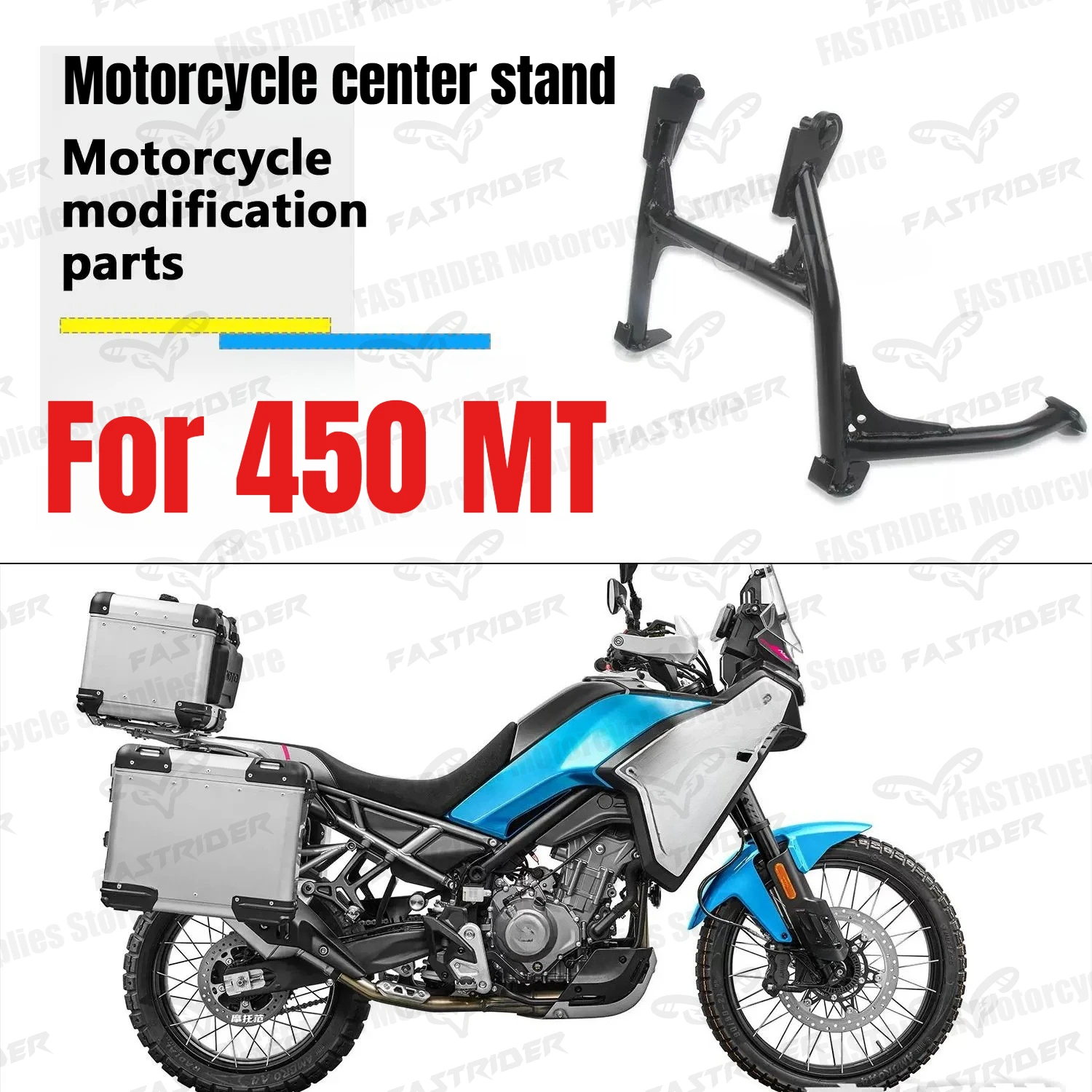 Cavalletto Centrale Moto per Parcheggio, Supporto Centrale Robusto per 450MT