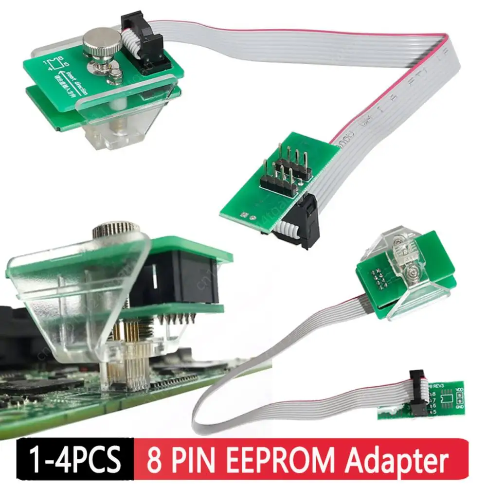 EEPROM Adapter SOIC 8 SOP8 Test Clip 8PIN EEPROM Soic 8 Line Clip Anti-theft Data Reading Adapter Support for IProg/Orange/XPROG