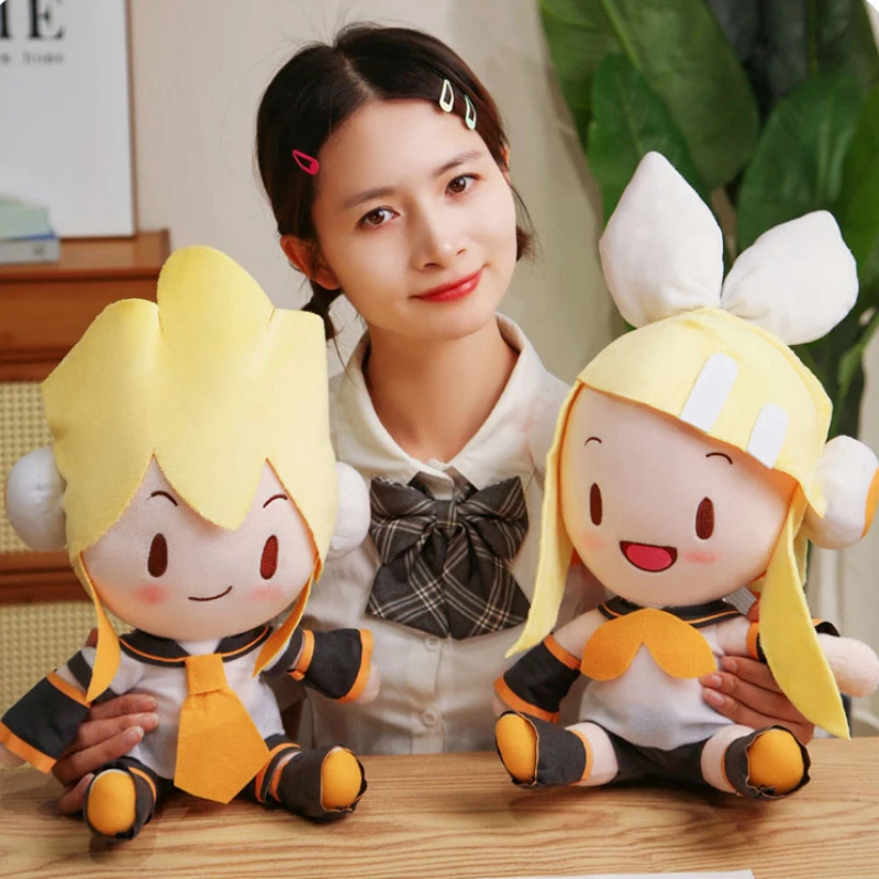 

32 см Вокалоид фуфу плюшевый кагамин Len/Rin экшн-фигурка кавайная милая мягкая аниме мультяшная детская игрушка Подарки на день рождения