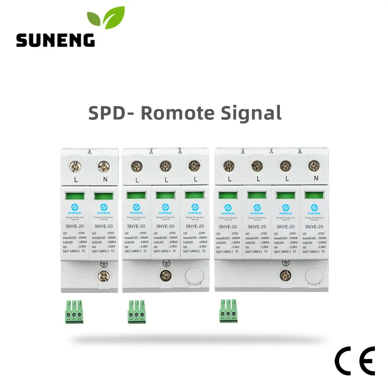 

Free Shipping AC SPD AC Surge Protector RS485 385V Din Rail 20KA 40KA 60KA 80KA 2P 3P 4P Surge Arrester Lightning Protector