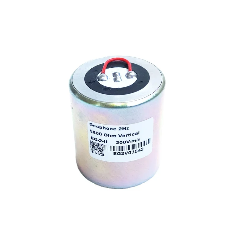 High Sensitivity 200 V/m/s Vertical Geophone 2 Hz Microseismic Monitoring EG-2-II  Low Frequency Seismic Sensor 2Hz Geophone