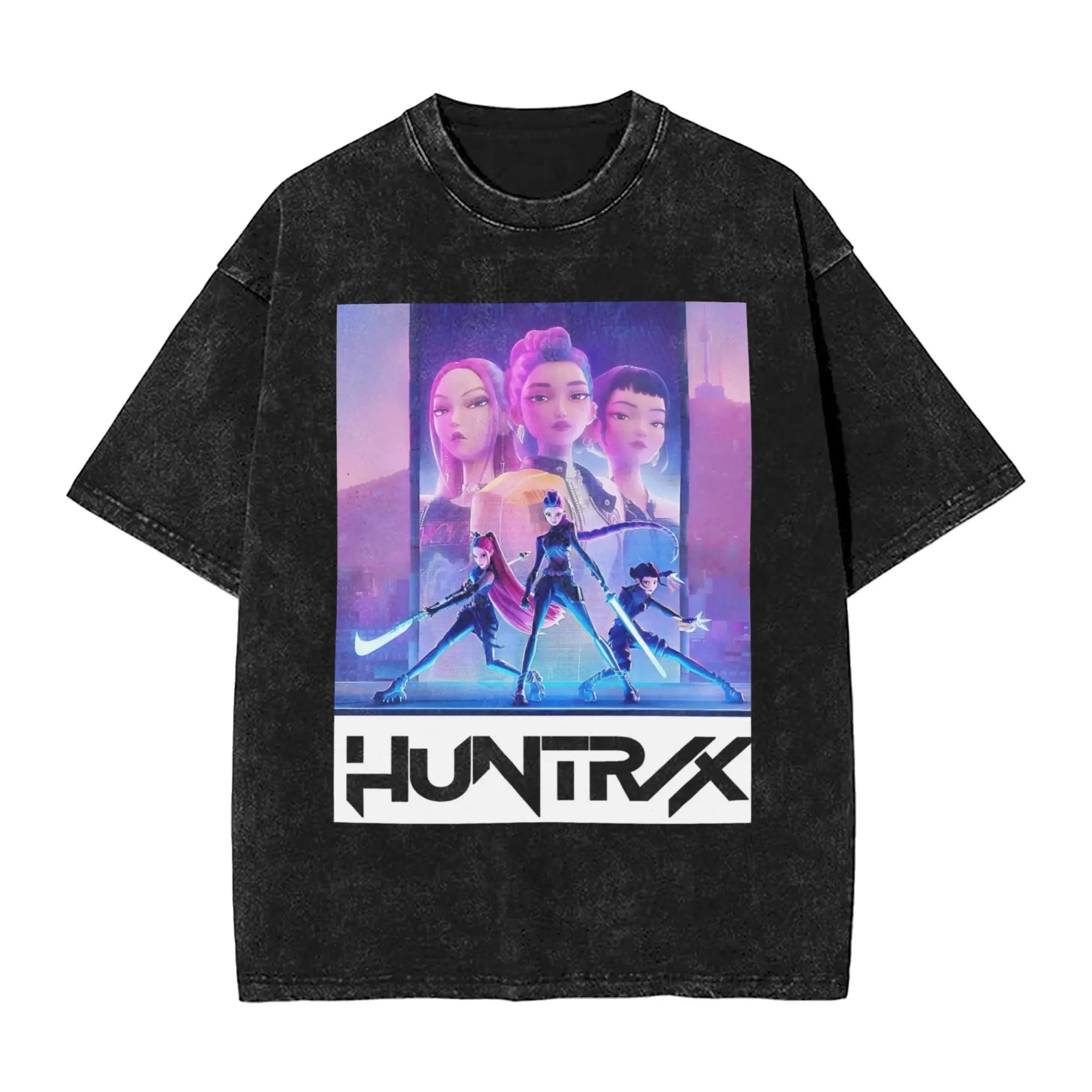 

Футболки Huntrix Rumi Zoey and Mira KPop Hunters Demon Hunters, мужские хлопковые новые футболки с круглым воротником, футболки с короткими рукавами, подарок