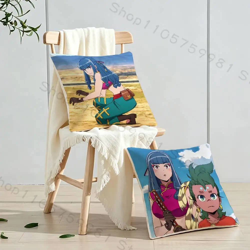 Sorano Isshiki Anime R-Ranman Print Throw Pillow Cover Square Cushion Case for Living Room Bedroom Decor