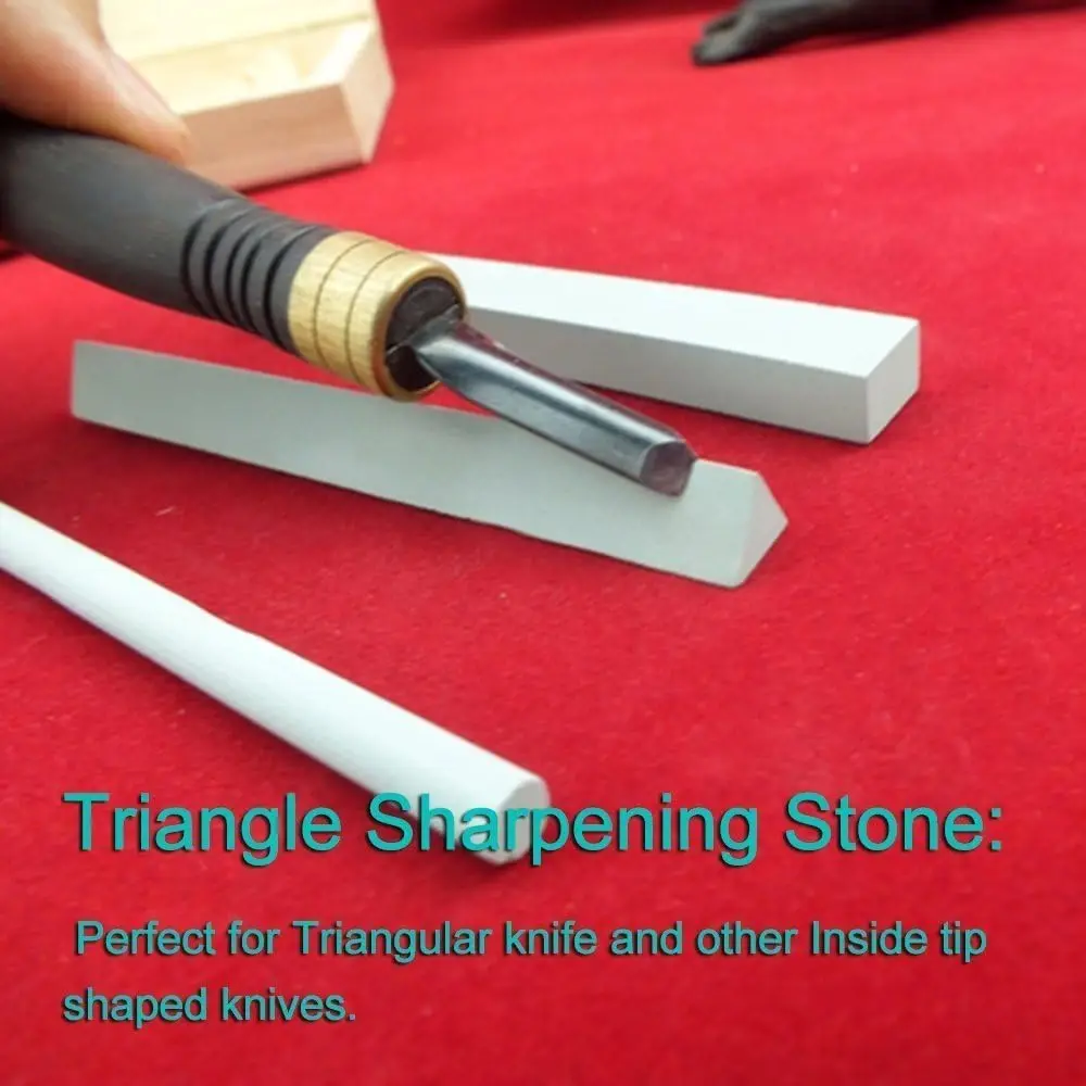 3 PCS Carving Knife Sharpening Stone Sand Bar Sharpener Chisel Millstone Small Strip Whetstone Woodworking Knife Grinding Tools