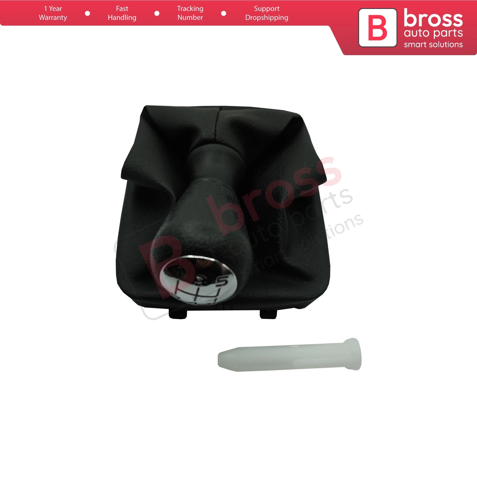 

Bross Auto Parts BSP811 Gear Shift Knob Black Boot Gaiter Set 7588PC, 2403.AP For Peugeot 206 206+ Fast Shipment Made in Turkey