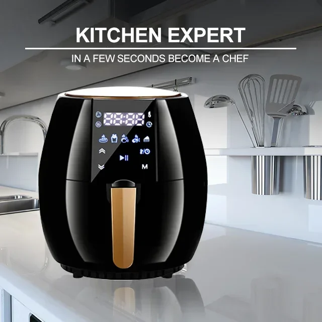 

-Для 5,5 л с сенсорным экраном, большая емкость, бытовая безмасляная электрическая коммерческая фритюрница с низким содержанием жира и таймером