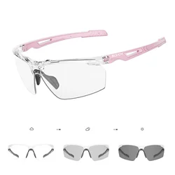 SCVCN New Lightweight Men Safety Photochromic Cycling Glasses UV400 Protective Clear Shooting Women Outdoor Sports Sunglasses