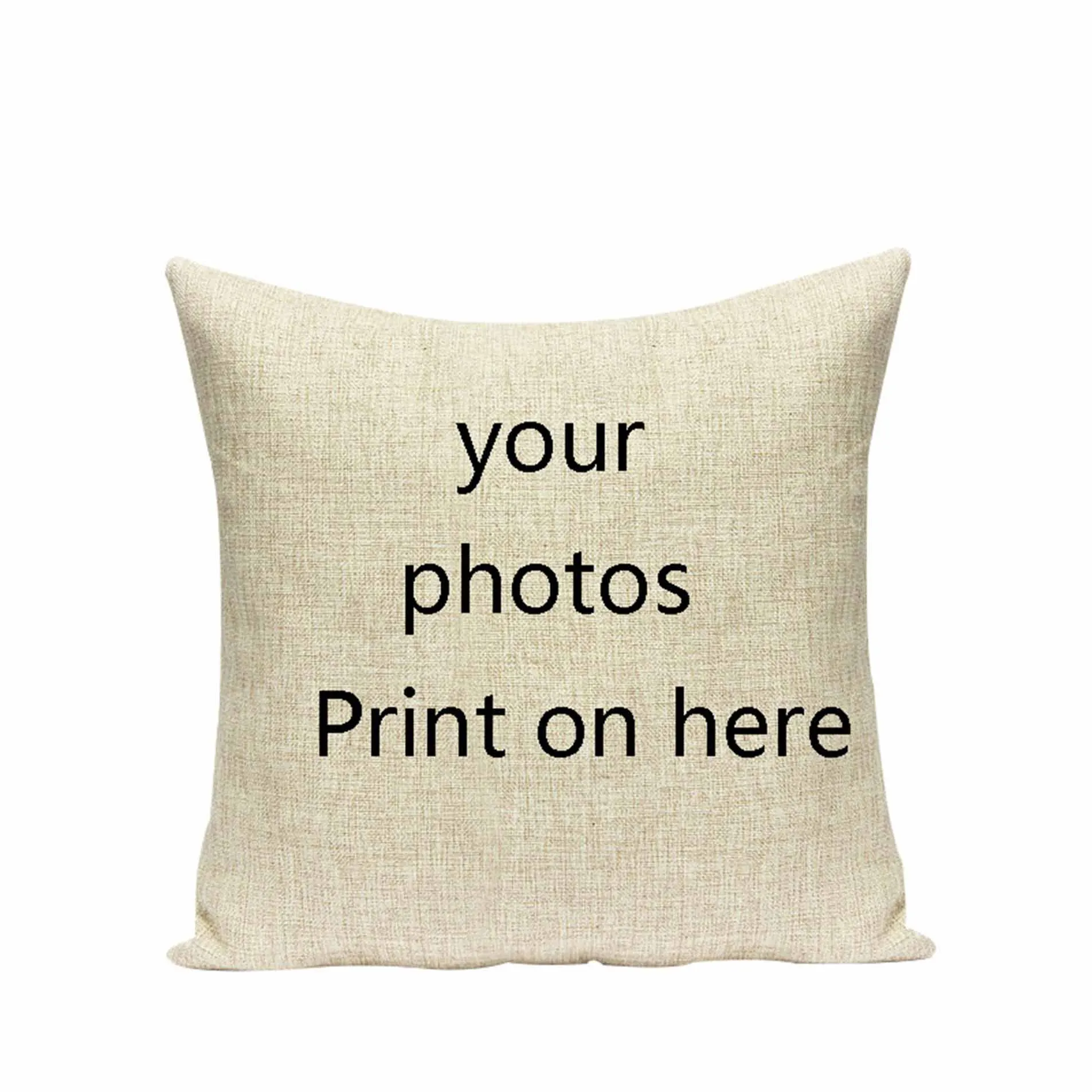 Op maat gemaakt kussenhoesontwerp Decoratieve kussens Print Huisdier Bruiloft Persoonlijke levenfoto's Cadeau Polyester Vierkant bedrukt Almofa