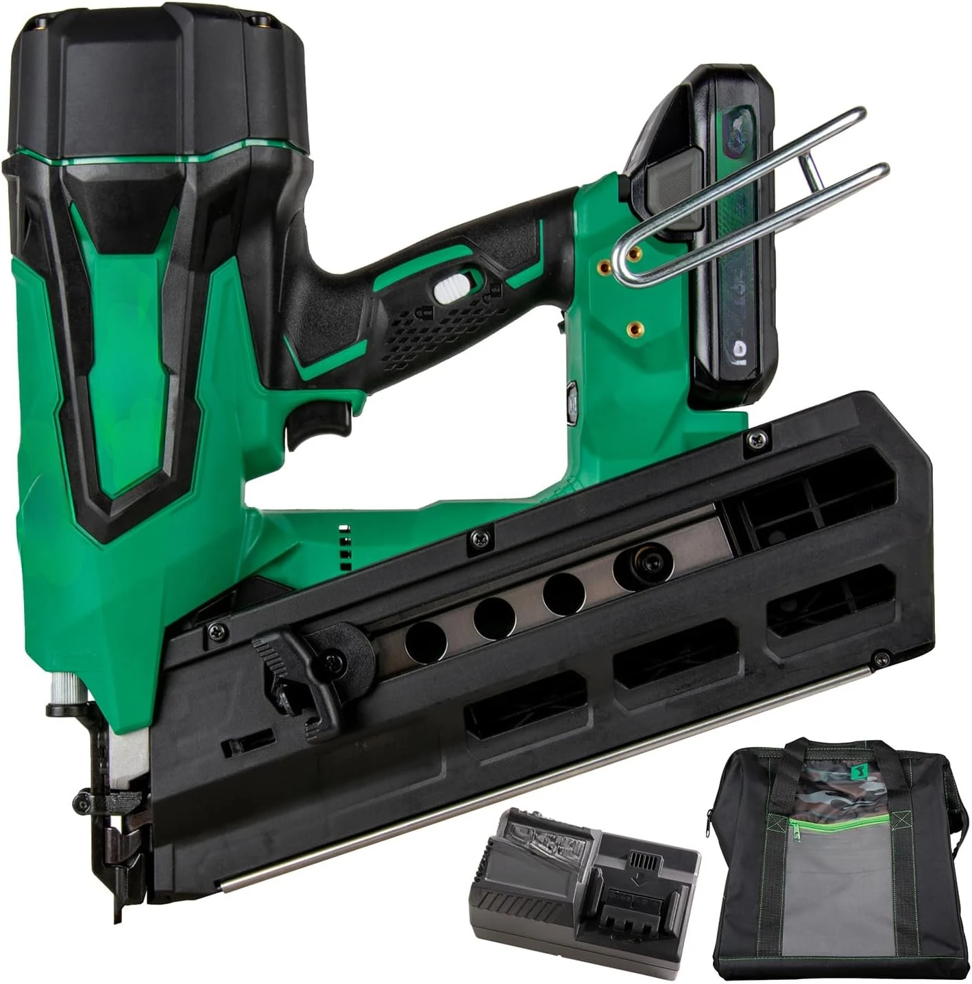 Cordless 18V MultiVolt™ Framing Nailer Kit 21 Degree Magazine Round Head Nails from 2-Inch up to 3-1/2-Inch