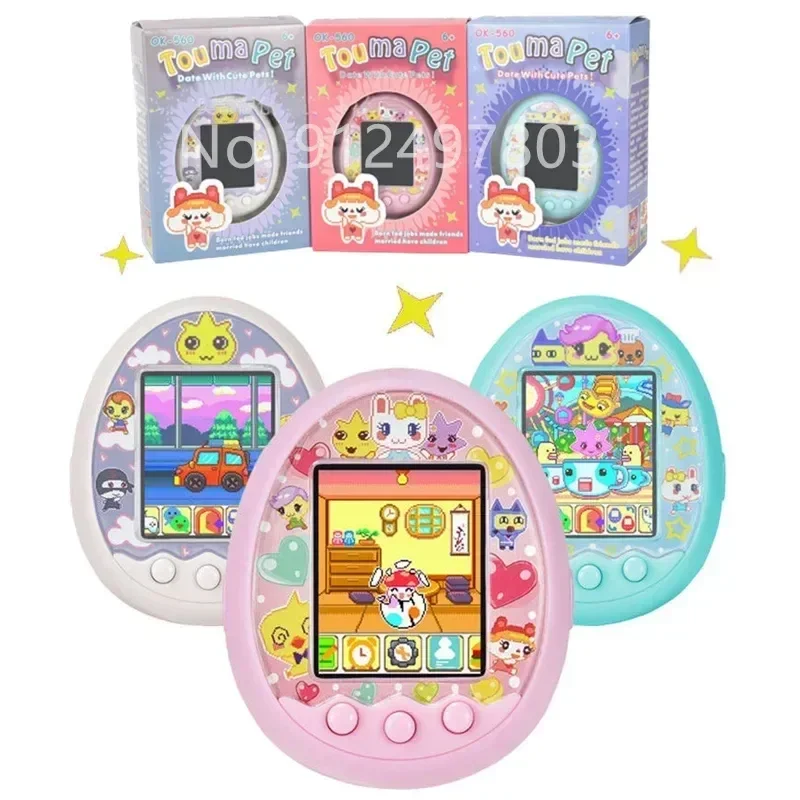 Nowy Tamagotchis zabawny elektroniczne zabawkowe zwierzęta w jednym wirtualny Cyber zwierzaku interaktywna zabawka nostalgiczny cyfrowy ekran