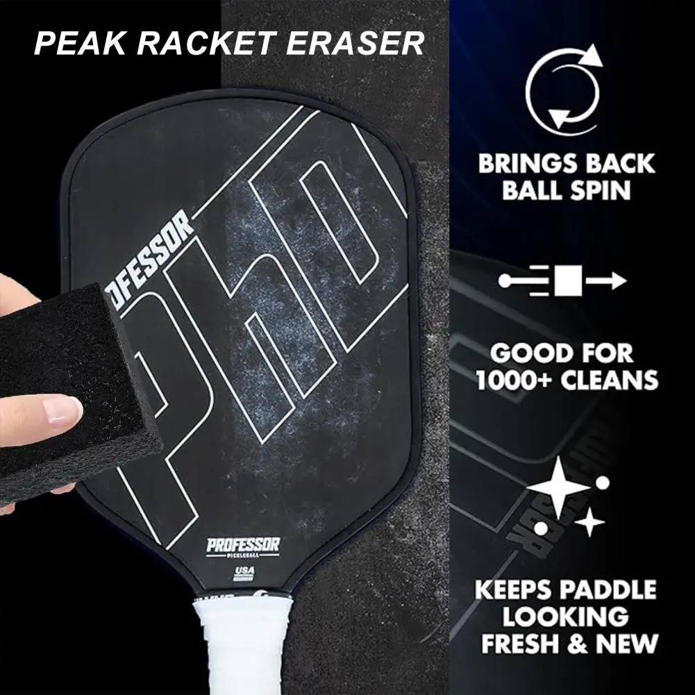 Pickleball Paddle Eraser Residue Removal Reusable Compact Size Portable Quick Effective Pickleball Racket Cleaner Tool