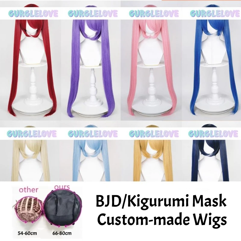 

(GL57) Lolita Crossdressing BJD Mask Cartoon Anime Kigurumi Cosplay Mask Customized Big Net Cosplay Hair Wigs