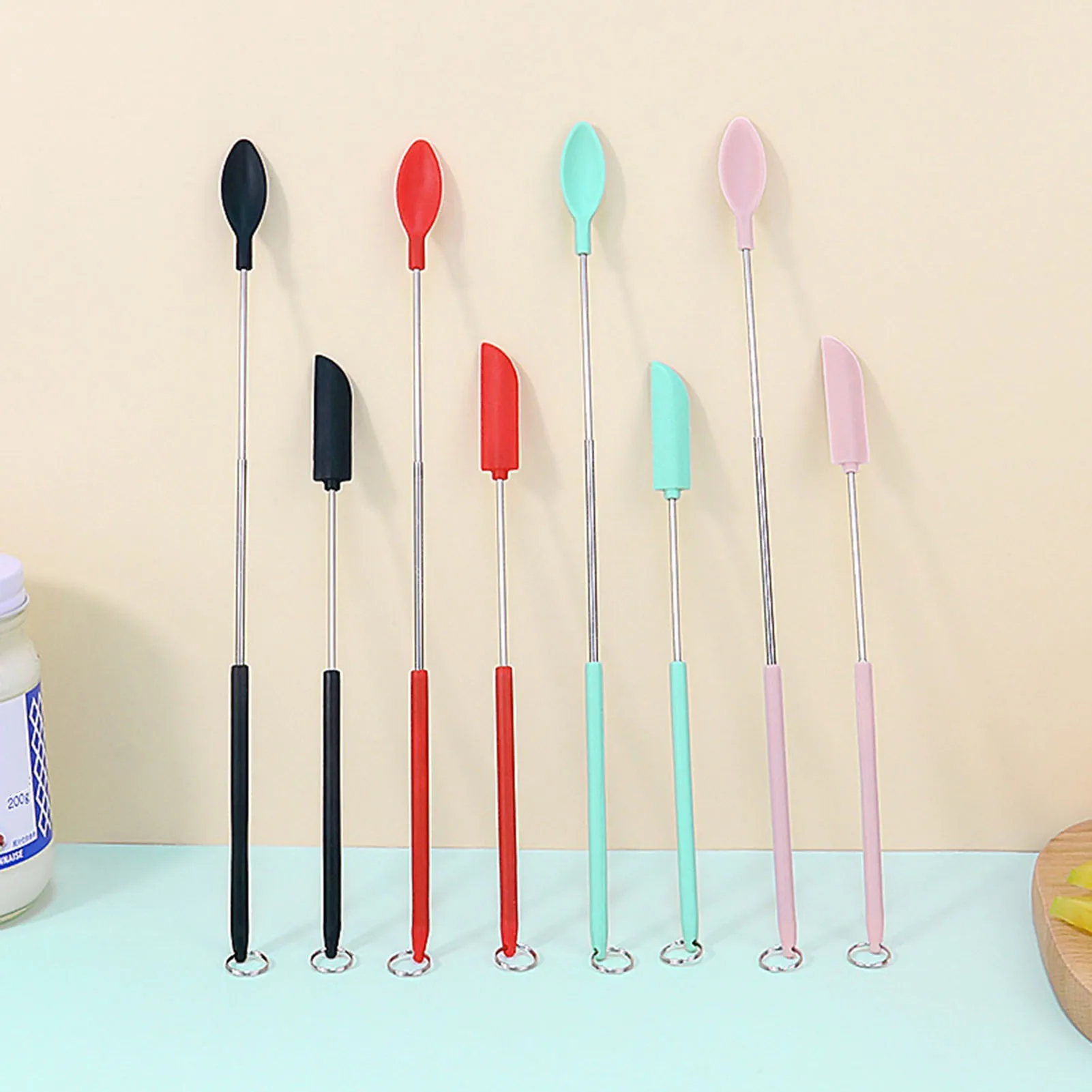 

Kitchen Novel Kitchen Accessories Household Sauce Scraper Set Reusable Cream Dessert Scoop Kitchen Supplies Cake Tools
