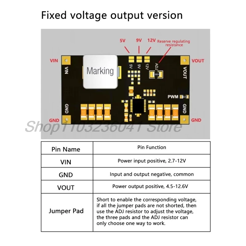 TPS61088 5V 9V 12V Adjustable Boost Step Up Board Module Switch Power Supply Module PWM/PFM 10A Current 1MHz Switching Frequency