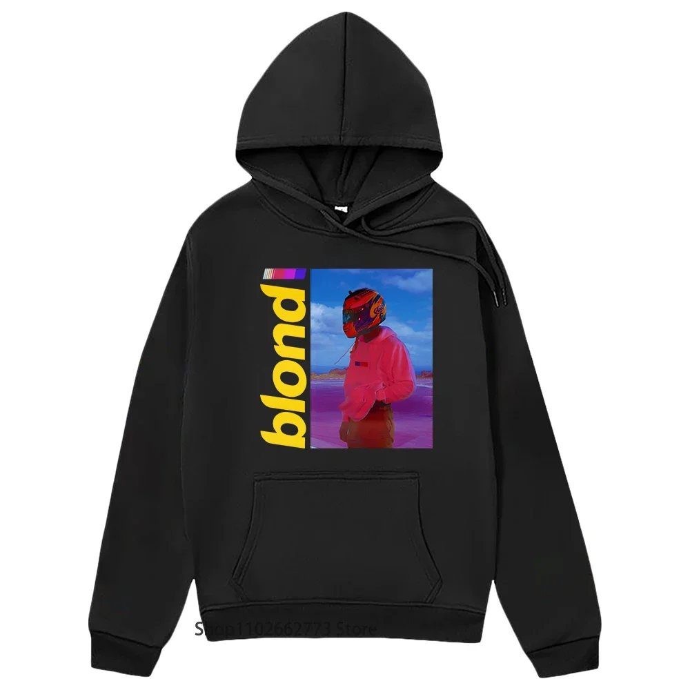 

R&B Music Frank O-ocean Blond Hoodies Long Sleeve Sweatshirts Women Handsome Mens Clothing Cartoon Casual Y2k Top Pop Streetwear