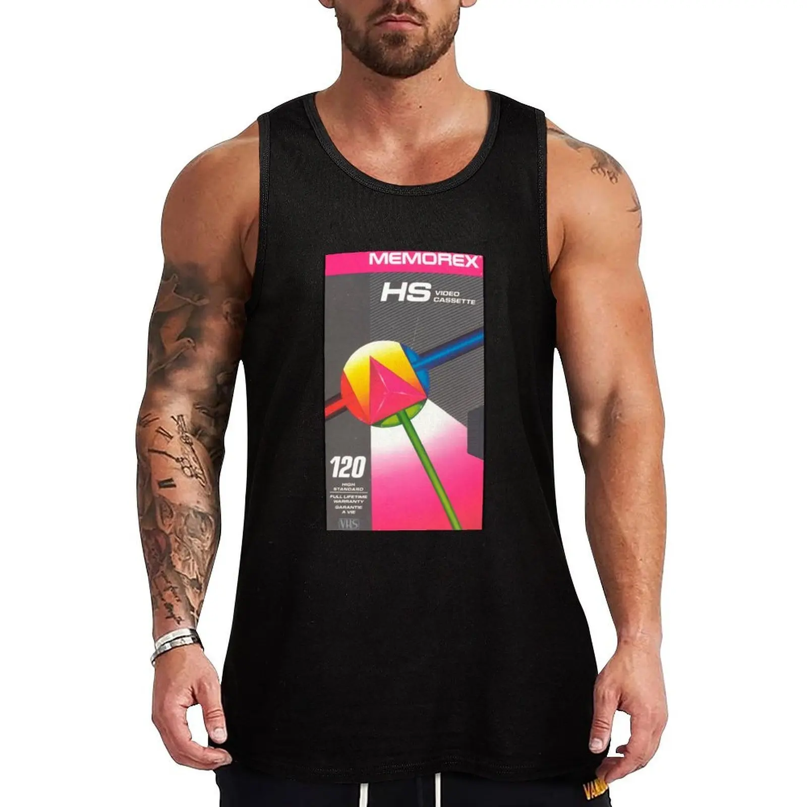 MEMOREX (RETRO VHS COVER) Camiseta sin mangas deportiva que absorbe la humedad y de secado rápido