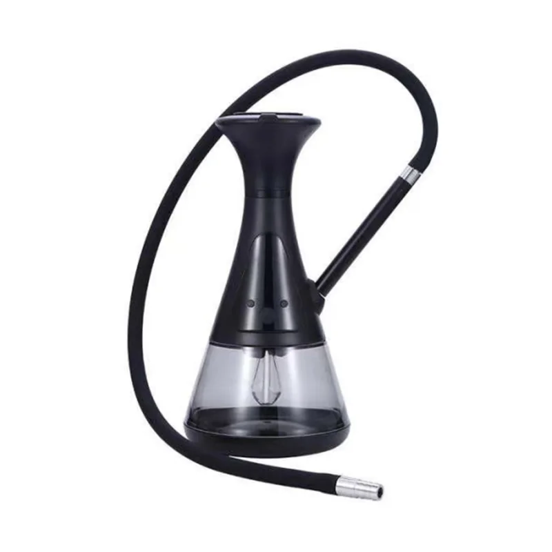 Electric Hookahs Detachable Long Silicone Shisha Piping Acrylic Water Vase Cermaic Bowl Accessories Gift Set