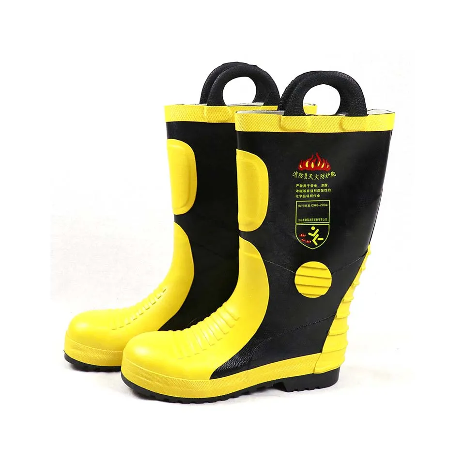 

10pcsRubber Firefighter Safety Shoes A nti-Fire Proof Boots for Fire Fighting Essential Equipment Accessory