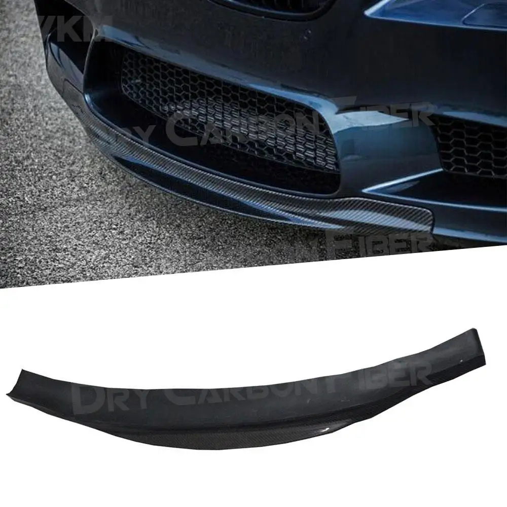 

Carbon Fiber Front Bumper Lip Chin Spoiler Splitters Apron Head Bumper Guard For BMW 5 Series F10 M5 2012-2016 Original Bumper