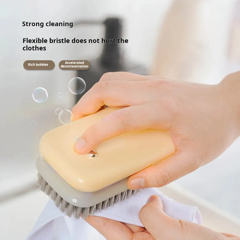 Shoe Brush Soft Bristles Don\'t Hurt Clothes And Shoes Portable Lanyard Wider And Thicker Brush Surface Grip With Less Effort