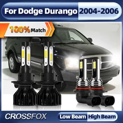 Car Headlight Bulbs 40000LM 240W H13 LED Headlamps 9006 HB4 Auto Fog Light 6000K White 12V For Dodge Durango 2004 2005 2006