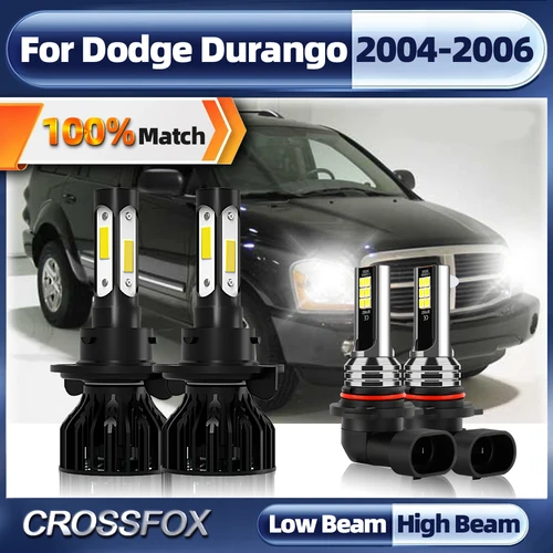 Bombillas de faros de coche 40000LM 240W H13 faros LED 9006 HB4 luz antiniebla automática 6000K blanco 12V para Dodge Durango 2004 2005 2006