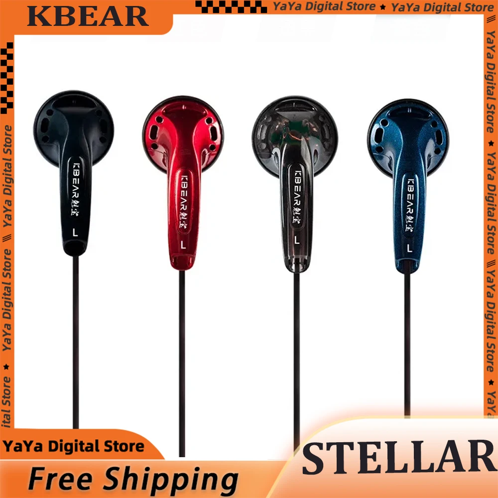 KBEAR Stellar Hifi Earphone Wired Headphones 15.4mm Dynamic Driver Headset In Ear Monitor Gaming Earbuds IEMS KZ Fashion Gift