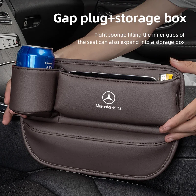 Car Seat Gap Storage Box Auto Organizer Accessories For Mercedes Benz AMG GLE GLS CLS GLC CLA GLA GLK ML C197 R231 W167 W247 CLK