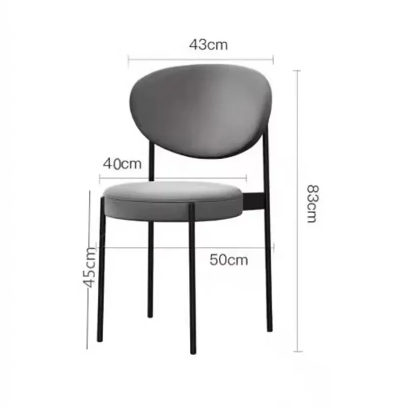 

Modern Trendy Dining Chairs European Luxury Beauty Upholstered Dining Chairs Nordic Ergonomic Sillas Comedor Kitchen Furniture