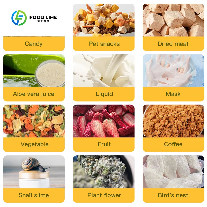 مساحة صينية تجارية 3.5 م2 HFD-35 مجفف تجميد 55 كجم لأغذية الفاكهة والخضروات #6