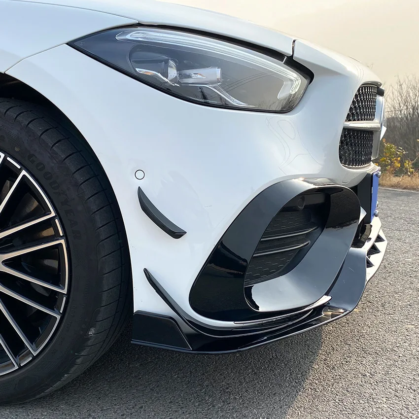 

For Mercedes-Benz C-Class W206 C200 C260 2022+ AMG front lip front windscraper tuyere exterior modification kit