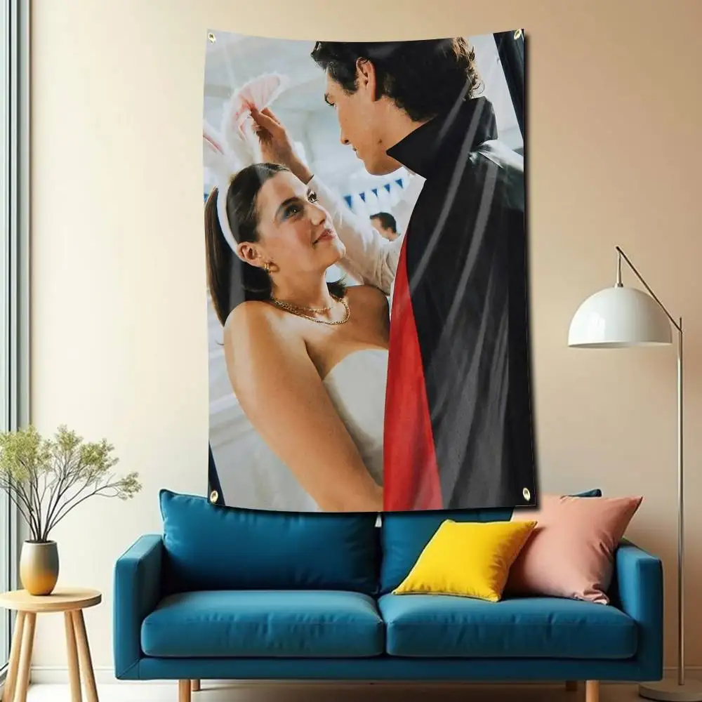 TV-OFF Campus Hannah x Garrett Flag Tapestry Banner for Bedroom Living Room Outdoor Camping Custom Supported