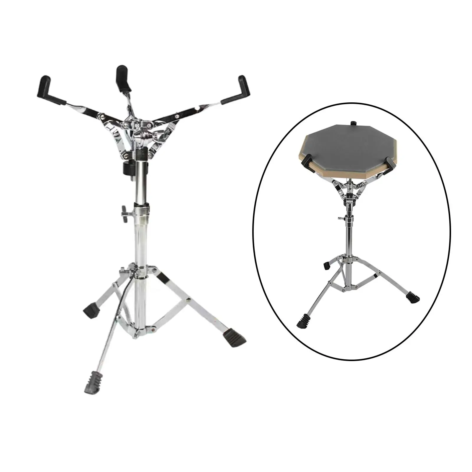 Lightweight Drum Stand Adjustable Nonslip Stable Tripod Triangle Bracket Drum