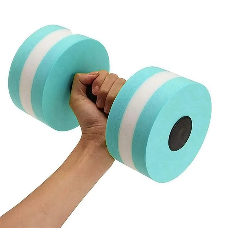 

ELOS-4 Pack Aerobics Foam Dumbbells, Water Exercise Dumbbells, Swimming Resistance Water Barbell, Swimming Exercise Barbell