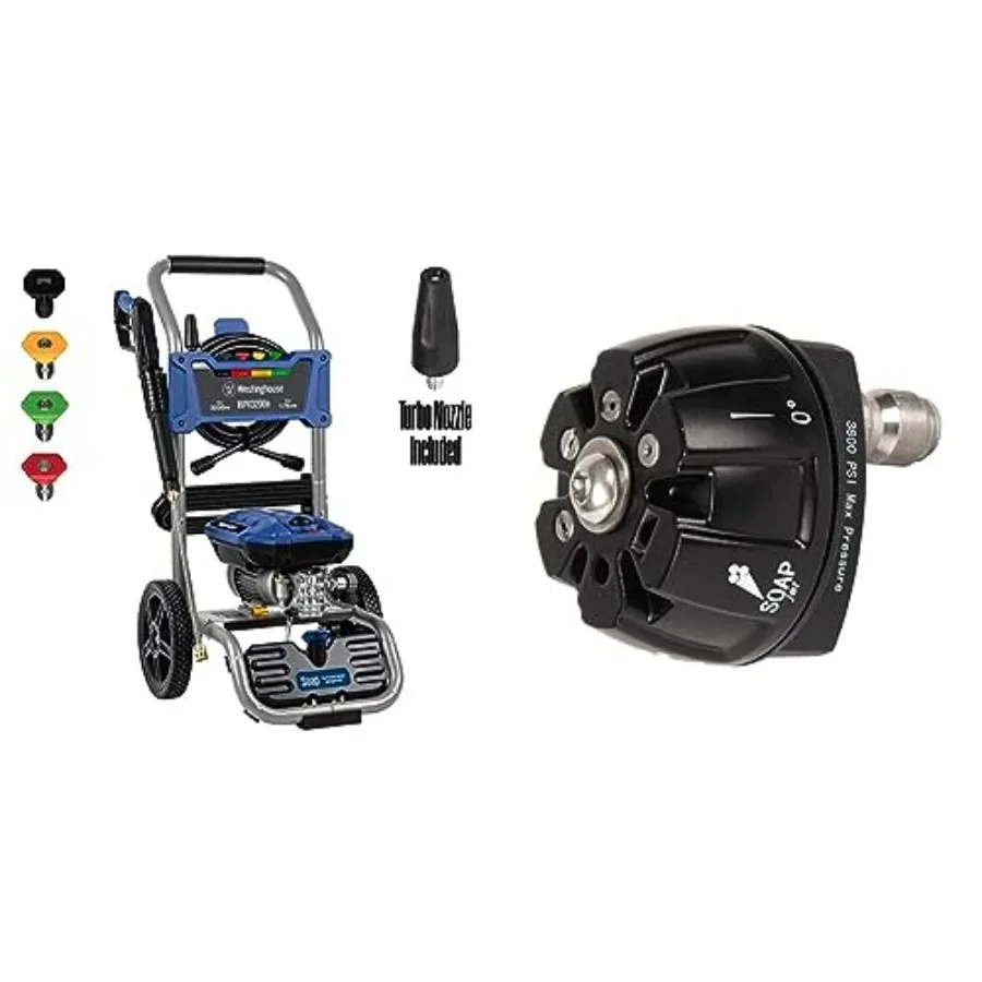 

WPX3200e Electric Pressure Washer 3200 PSI and 1.76 Max GPM Induction Motor Onboard Soap Tank Spray Gun and Wand a
