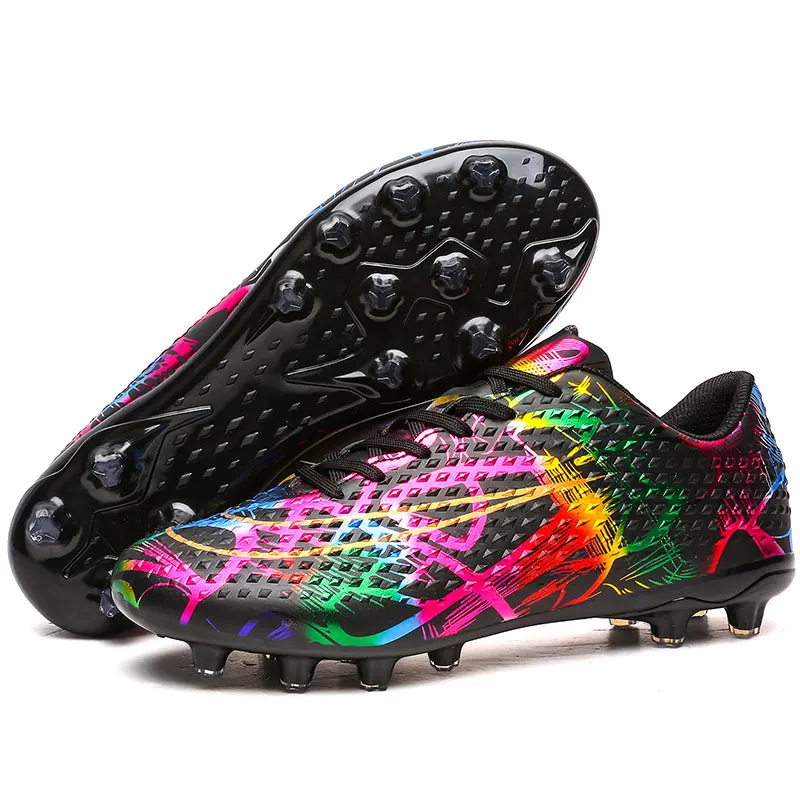

2025 Football Shoes Original Men Soccer Shoes Professional TF/FG Boys Football Shoes Grass Indoor Training Kids Unisex Non-Slip