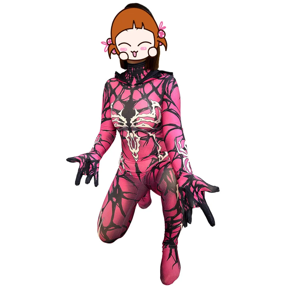 

Adults Suit Venom Gwen Spider Cosplay Costume Halloween Woman Superhero Zentai Bodysuit Female Party Jumpsuits