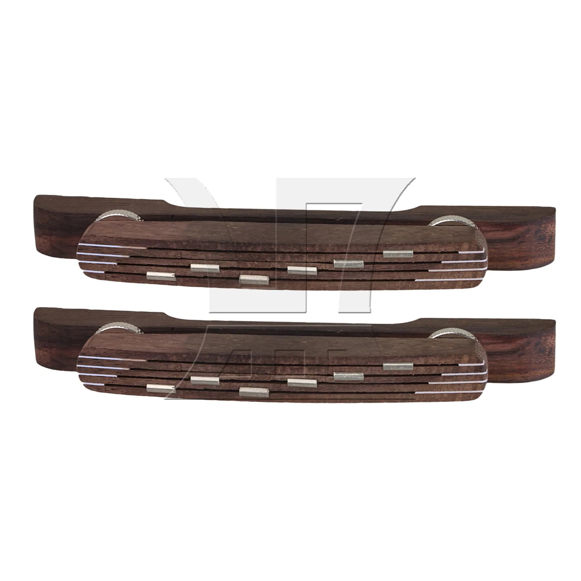 

Yibuy 2 x Rosewood Guitar Bridge Accessories Adjustable Repair Part 4.72x0.47"