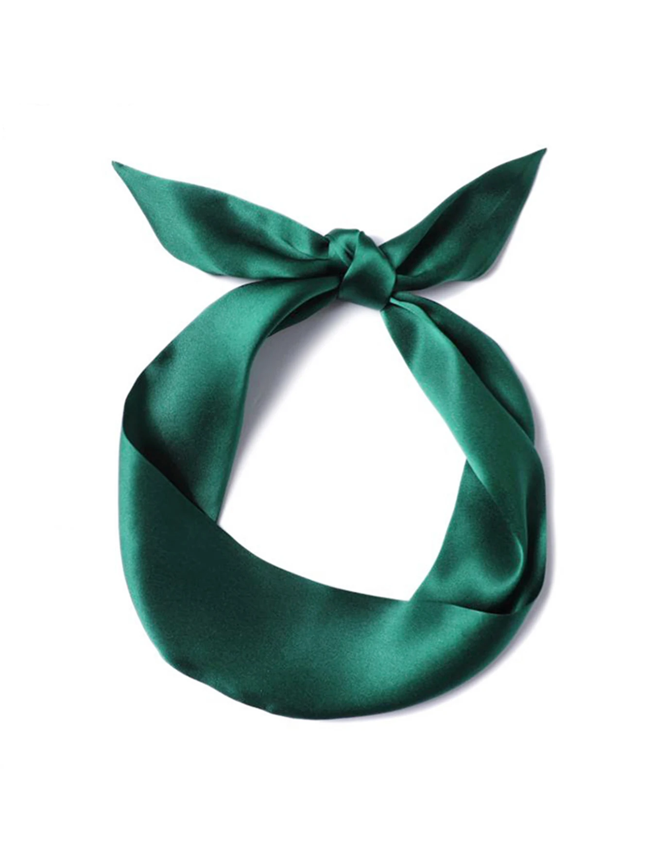 Frau dünner Seidenschal langes Haarstreifen Seidenband kleine Halstücher Taschengriff Band Schal Kopftuch Damen Krawatte 4 cm * 90 cm – Detail 15