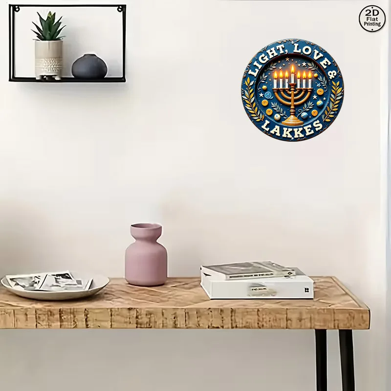 CIFBUY Retro Hanukkah Menorah 