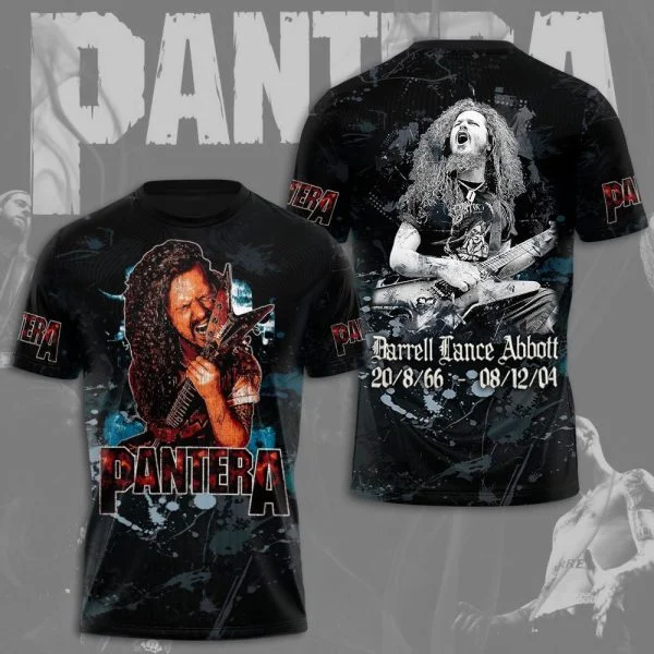 Classic Rock Band Pantera Album T-Shirts 3D Printing Men Women Hip Hip Short Sleeve T Shirt Oversized Streetwear Men\'s Clothing