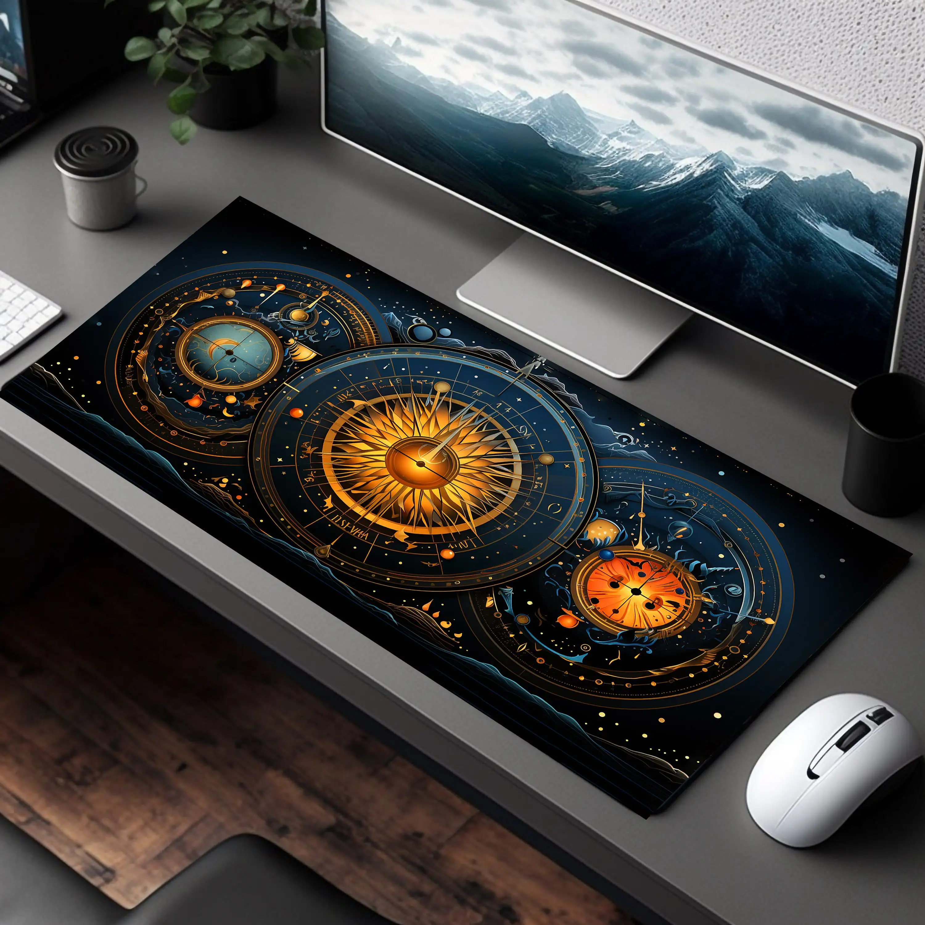 Astrology Mouse Pad, Non-slip and Waterproof Gaming Mouse Pad, Office Gaming Table Decorative Mat, The Perfect Gift for Friends.