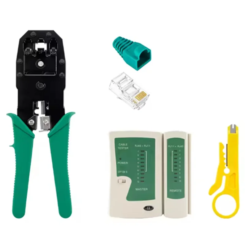 

HRBAJ-RJ45 Crimping Tool RJ11 RJ45 Ethernet Network Stripper Crimper Cutter Plier For LAN Cable For 6P 8P RJ11 RJ12 RJ45