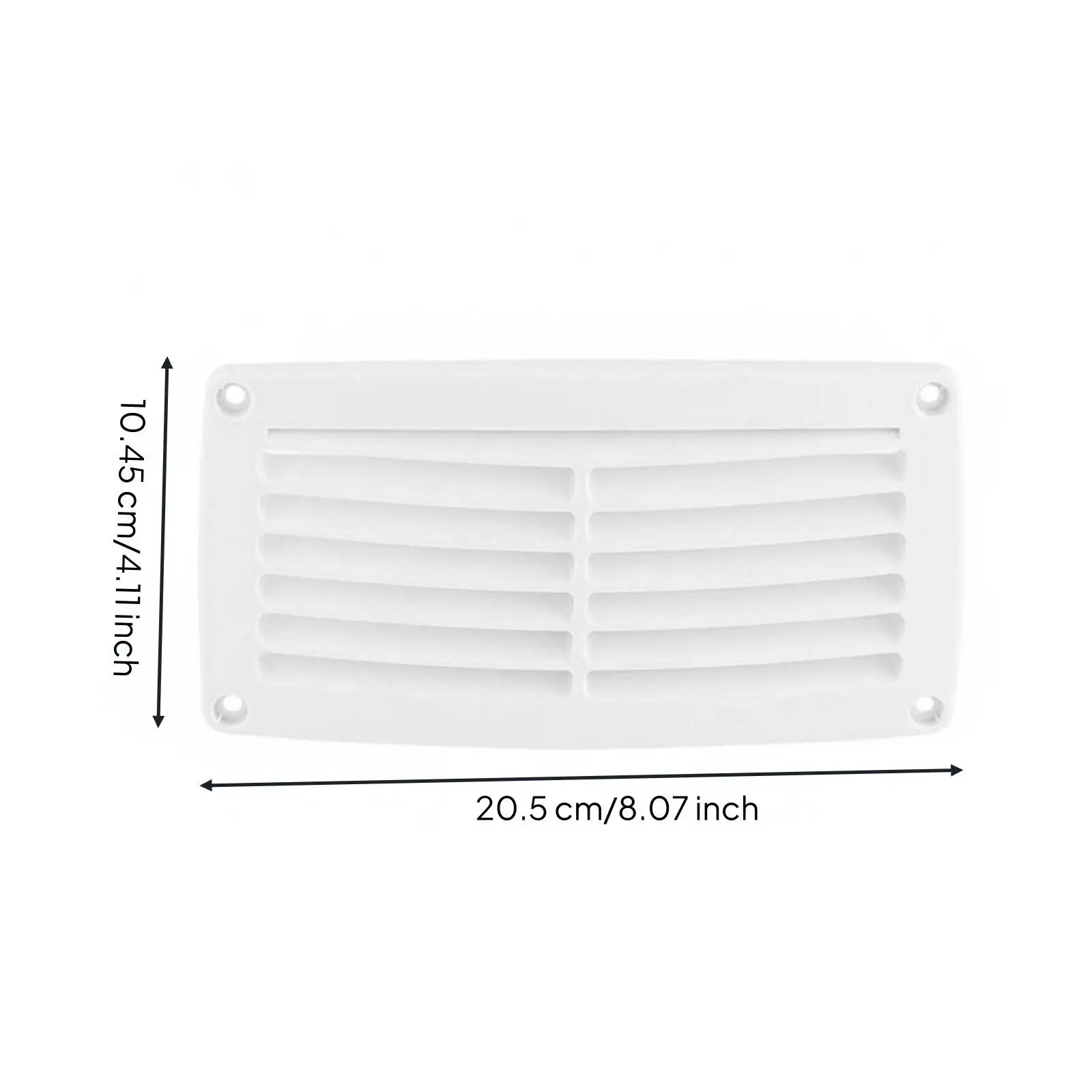 Boat Air Vent Grille Abs Plastic Marine Ventilation Cover with Screw Set for Interior Fresh Air Circulation in Vessel Cabin