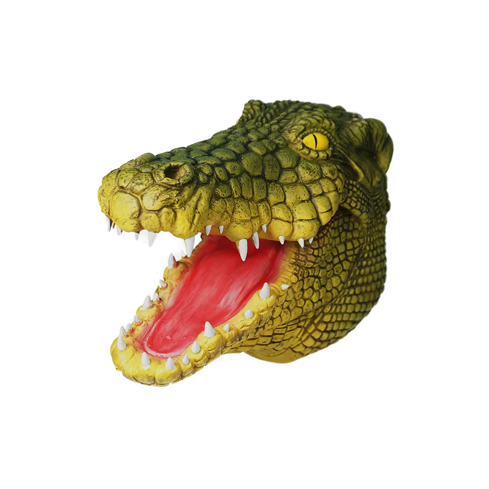Novo engraçado látex chapelaria yankee crocodilo animal máscara palco adereços desempenho festa de halloween bar chapelaria