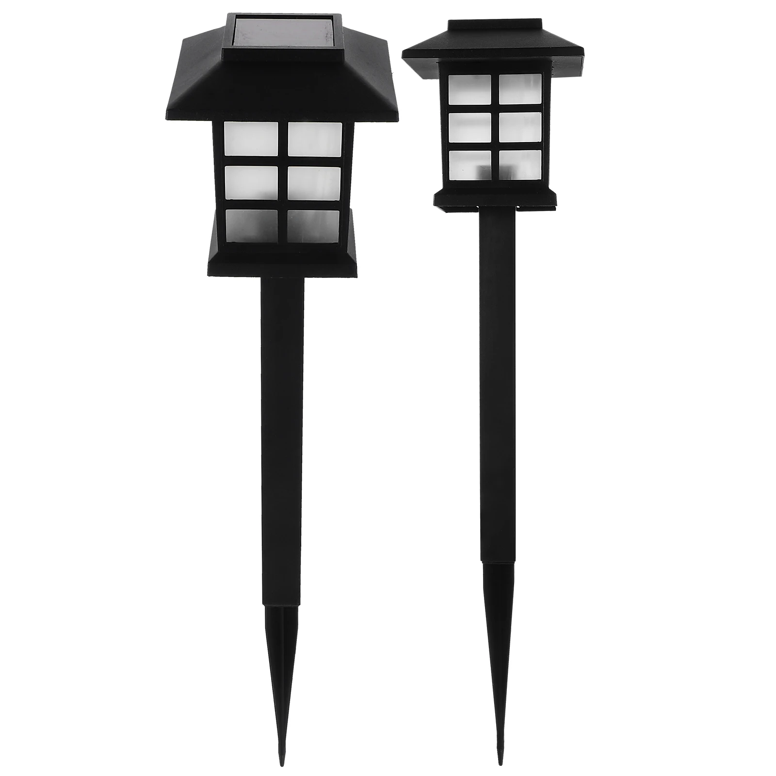 

2pcs Solar Energy Floor Lamp Led Light For Lawn Landscape Decoration Durable Windproof Uv Resistant Outdoor Light