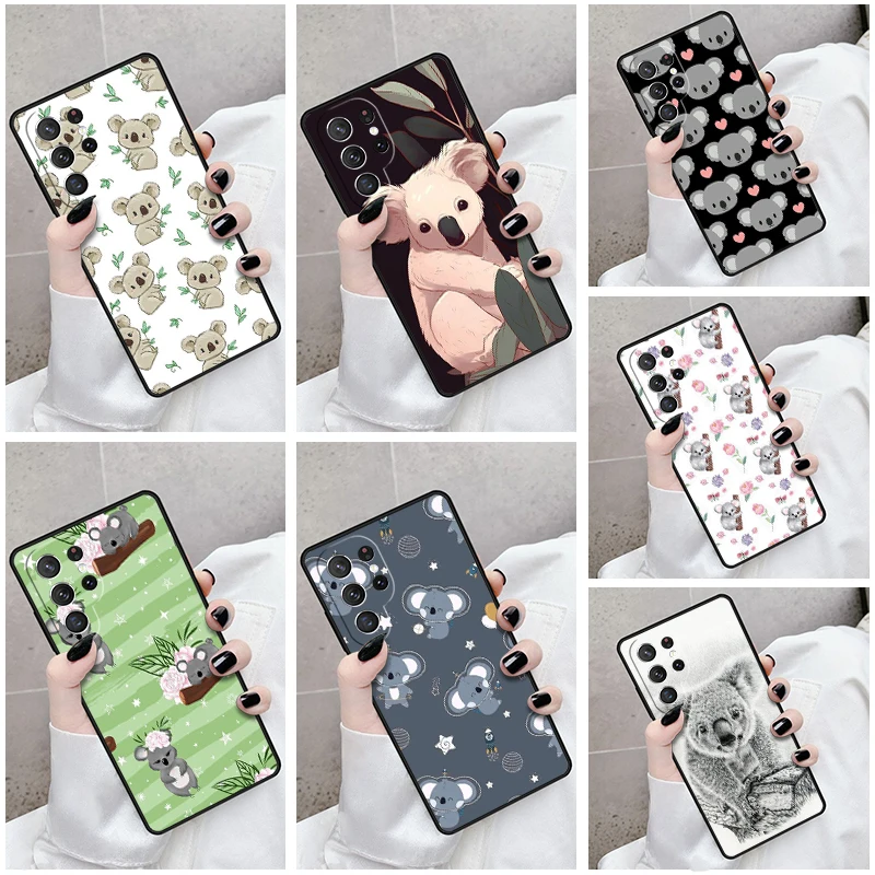 Phone Case For Samsung Galaxy S24 S23 S21fe S22 Ultra Plus Note 10 20 S8 S9 S10 Cover Cute Australia Koala Art